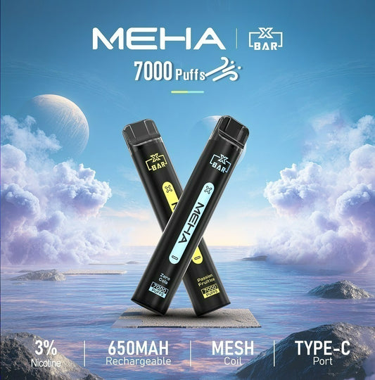 MEHA魅嗨拋棄式一次性 7000口小黑條
